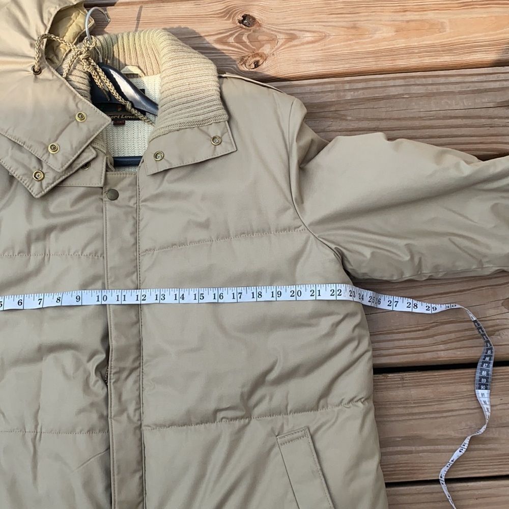 VTG Robert Lewis fall winter jacket long size 42 XL in EUC tan color - Picture 9 of 12